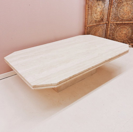 Rectangular Travertine Coffee Table