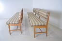 Vintage bench, plaid
