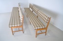 Vintage bench, plaid