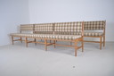 Vintage bench, plaid