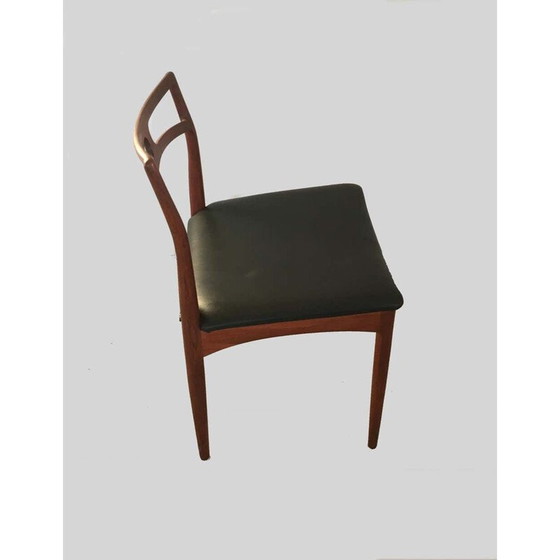 Image 1 of Set of 4 vintage teak chairs Inc. by Johannes Andersen, Denmark