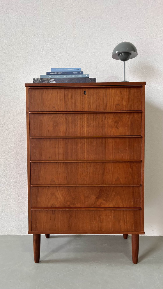 Image 1 of Danish chest of drawers in teak