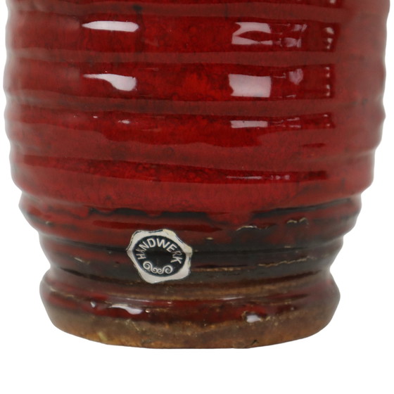 Image 1 of Red Design Vase Guerin Bouffioulx