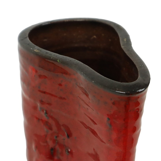 Image 1 of Red Design Vase Guerin Bouffioulx