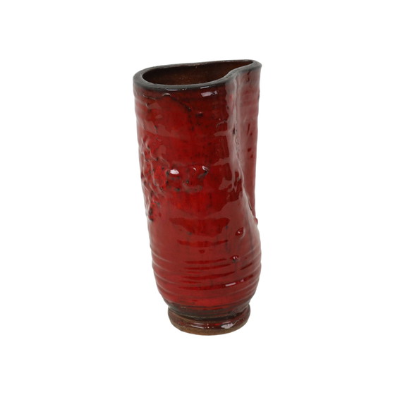 Image 1 of Red Design Vase Guerin Bouffioulx