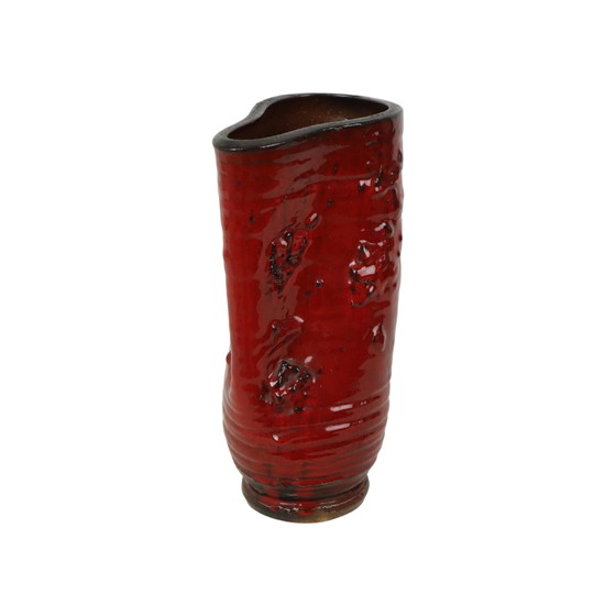 Image 1 of Red Design Vase Guerin Bouffioulx