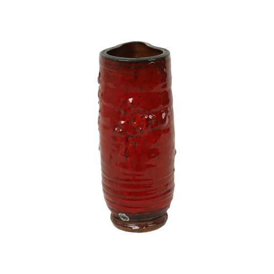 Image 1 of Red Design Vase Guerin Bouffioulx