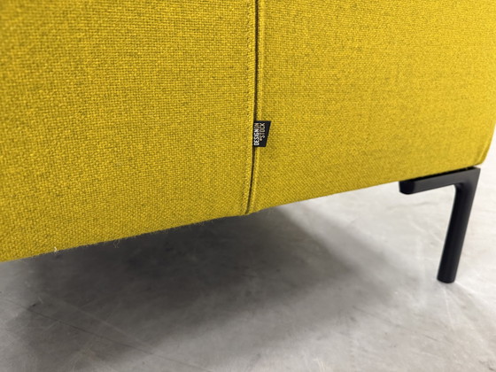 Image 1 of Design On Stock Bloq Armchair With Footstool Plough Wool Yellow