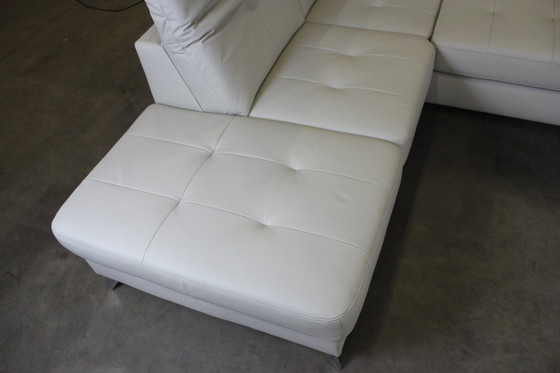 Image 1 of Leather Sofa U-Sofa With Sleeping Function Storage Space And Adjustable Headrests Leather Couch Sofa Bed Sofa Couch