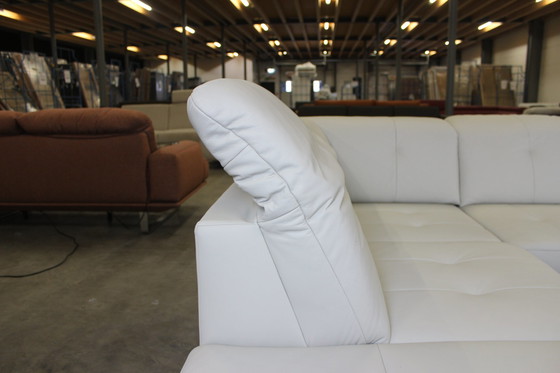 Image 1 of Leather Sofa U-Sofa With Sleeping Function Storage Space And Adjustable Headrests Leather Couch Sofa Bed Sofa Couch