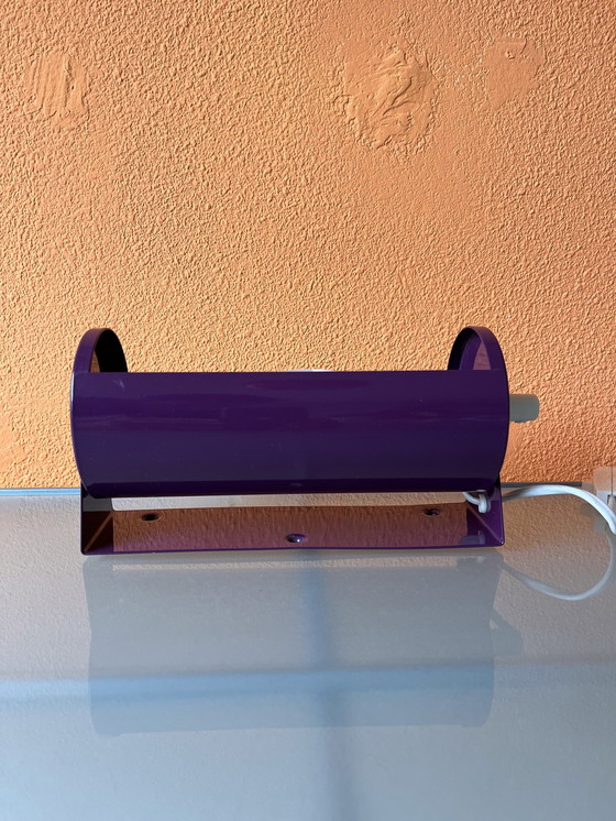 Image 1 of Vintage Ikea Lod V413 Purple Wall Lamp Bed Lamp Wall Lamp