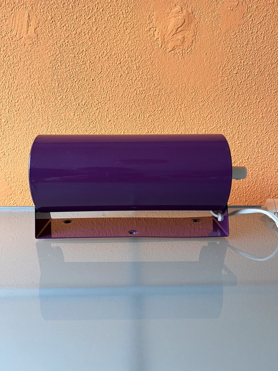 Image 1 of Vintage Ikea Lod V413 Purple Wall Lamp Bed Lamp Wall Lamp