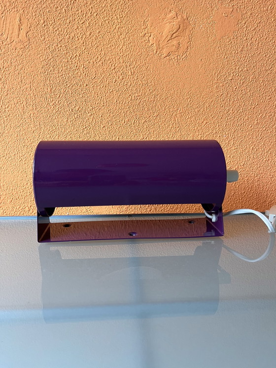 Image 1 of Vintage Ikea Lod V413 Purple Wall Lamp Bed Lamp Wall Lamp