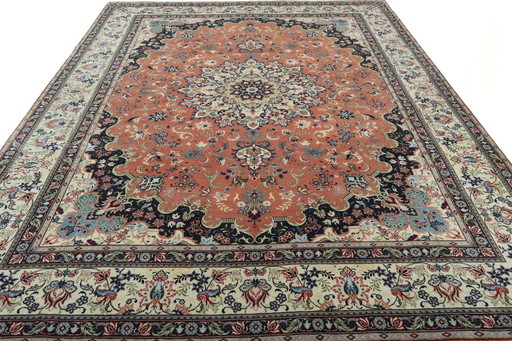 Hand-knotted Yazd oriental rug - 392 X 295 Cm