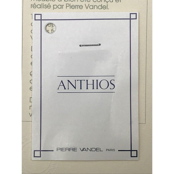 Image 1 of Pair of Anthios vintage side tables by Pierre Vandel, 1980