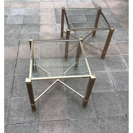 Image 1 of Pair of Anthios vintage side tables by Pierre Vandel, 1980