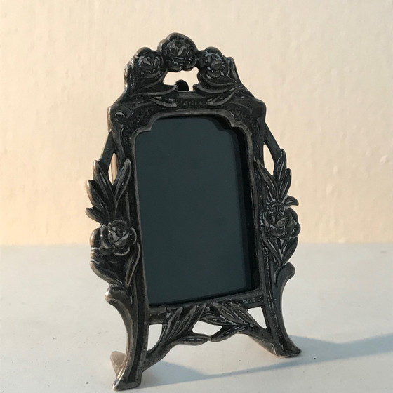 Image 1 of Mini Silver-plated Stand Photo Frame