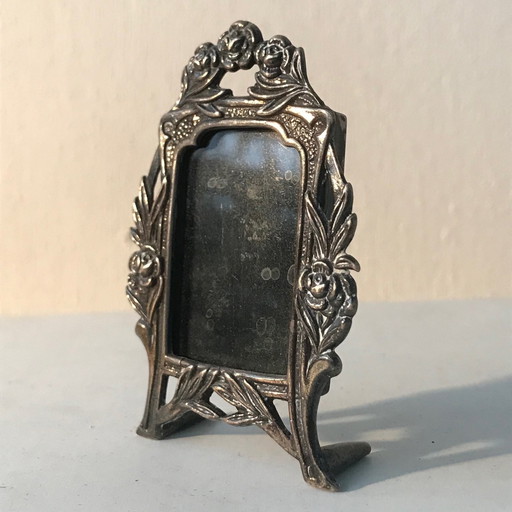 Mini Silver-plated Stand Photo Frame