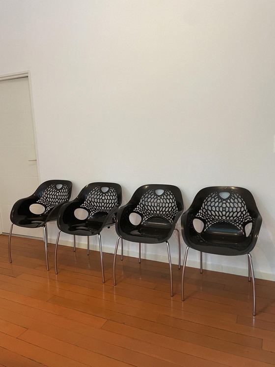 Image 1 of Set Of 4 Marina Chairs By Ton Haas