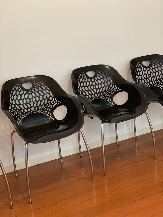 Image 1 of Set Of 4 Marina Chairs By Ton Haas