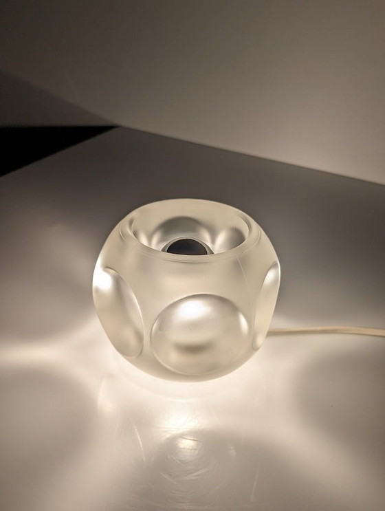 Image 1 of Ice Cube Crystal Table Lamp By Peill & Putzler