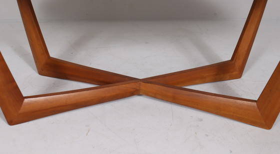 Image 1 of Elliptical/oval coffee table by Kondor Möbel, Germany, 1960s