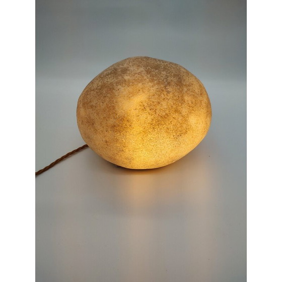 Image 1 of Lampada da tavolo vintage in fibra di vetro Galet di André Cazenave, Francia