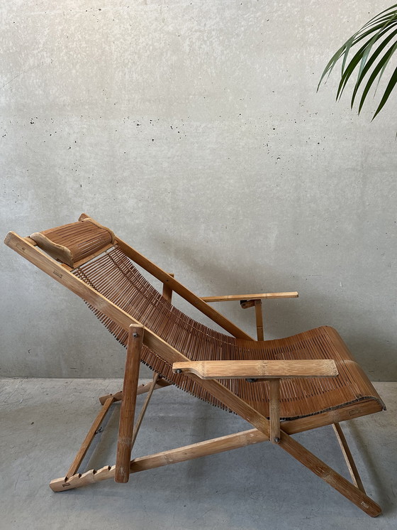 Image 1 of "Chaise longue" vintage - bambù - giapponese