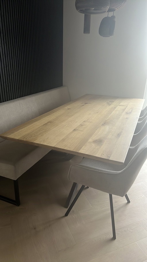 Industrial Home Dining Table Kulin 220 X 100 Cm