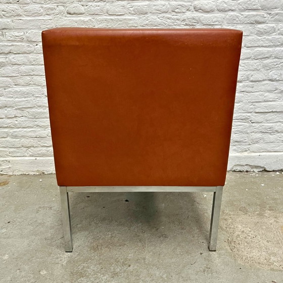 Image 1 of Element Sofa Chrome / Skai / Cognac - 4 Modules Incl. 3 Tables