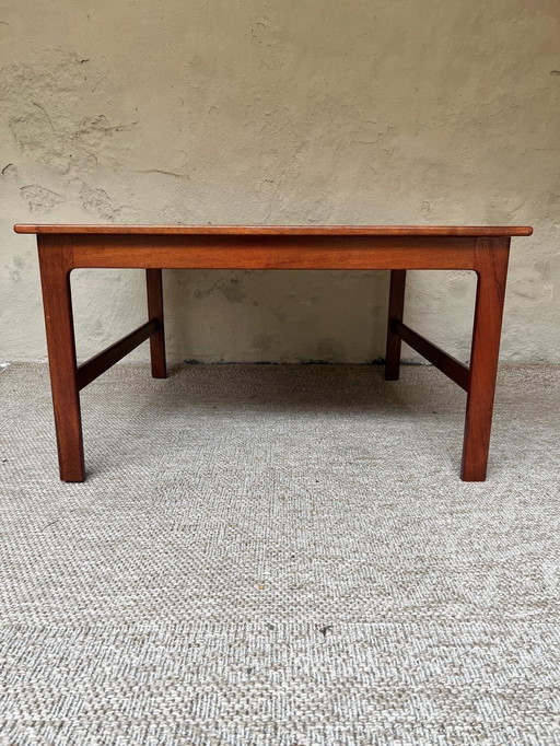 70s Danish Design Coffee Table Solid Teak Branded Dux Denmark