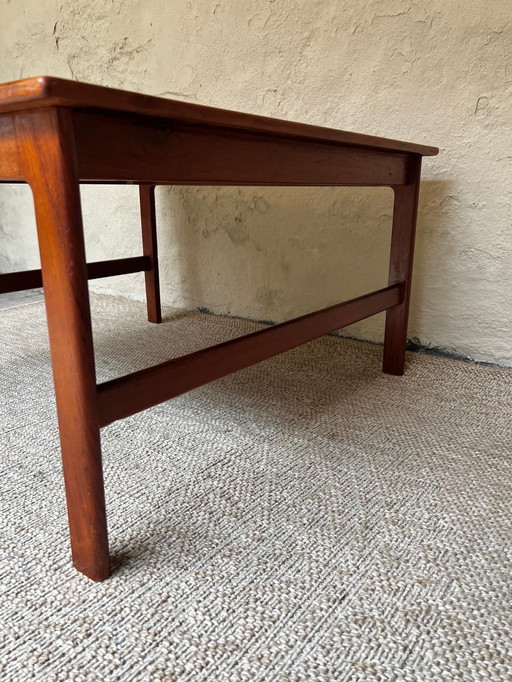 70s Danish Design Coffee Table Solid Teak Branded Dux Denmark