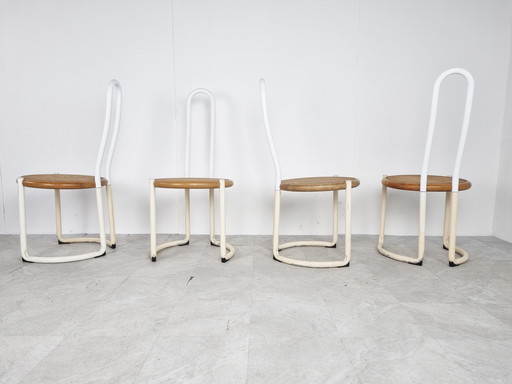 4x Vintage eetkamerstoel