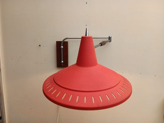 Image 1 of Vintage Red Wall Lamp