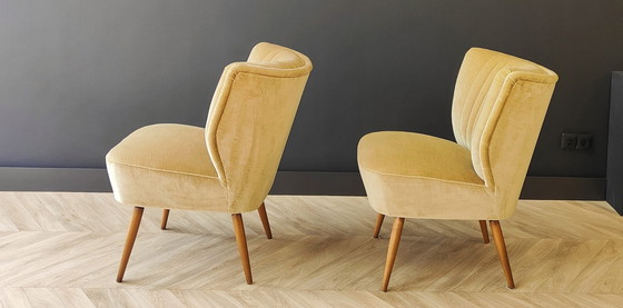 Image 1 of 2x Mid Century cocktail armchairs