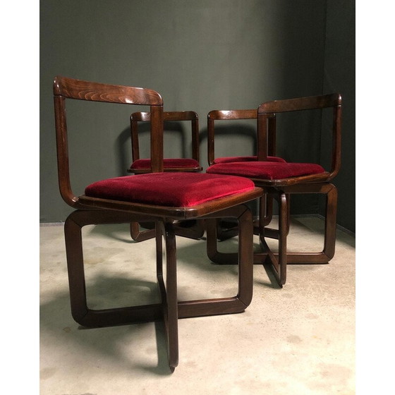 Image 1 of Set of 4 vintage dining chairs, Italy 1960