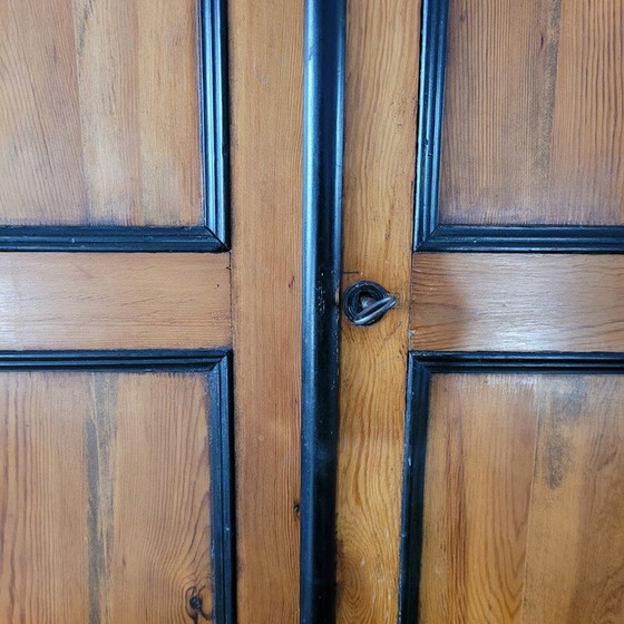 Image 1 of Vintage pine wood cabinet