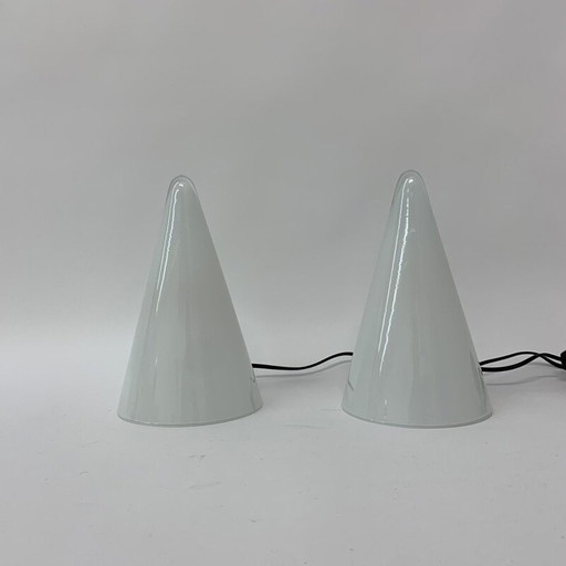 Set of 2 vintage teepee table lamps by SCE, 1970s