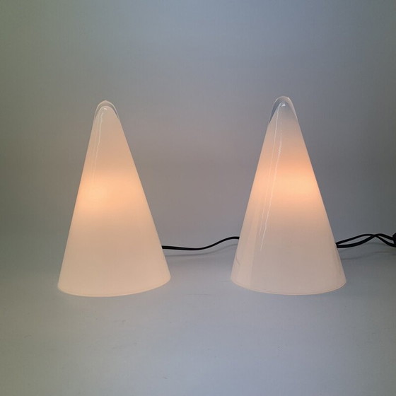 Image 1 of Set di 2 lampade da tavolo vintage a forma di teepee di SCE, anni '70