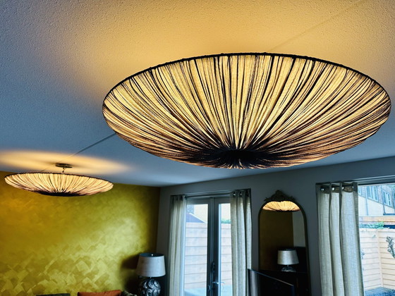 Image 1 of Aqua Creations Stand By Pendant Lamp Taupe Purple Rain 122cm