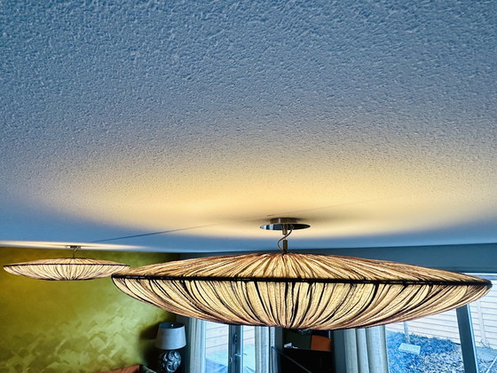 Image 1 of Aqua Creations Stand By Pendant Lamp Taupe Purple Rain 122cm