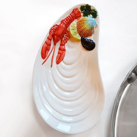 Image 1 of Vintage Lobster Serving Dishes, Set of 3