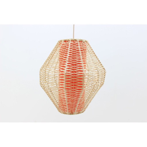 Vintage orange pendant light from Denmark