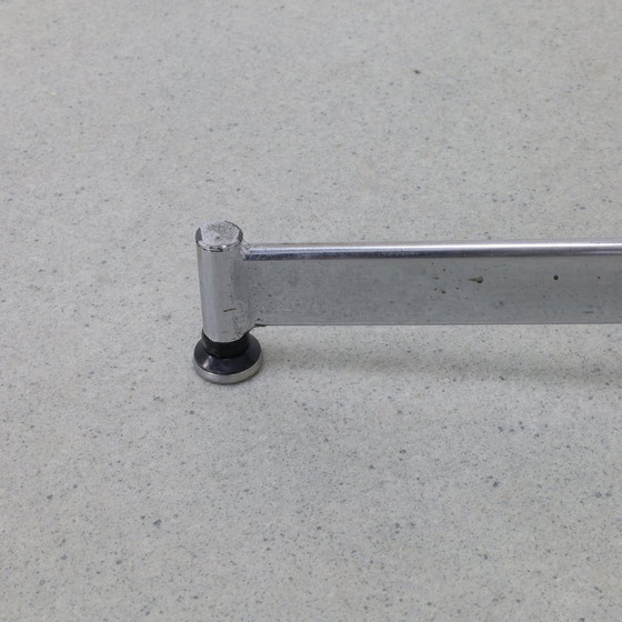 Image 1 of Adjustable Stool In Chrome, 1960S New Upholstered