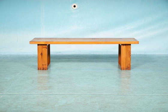 Image 1 of Banc à lattes minimaliste Ate van Apeldoorn, banc en pin vintage