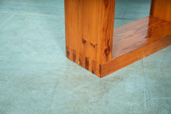 Image 1 of Banc à lattes minimaliste Ate van Apeldoorn, banc en pin vintage