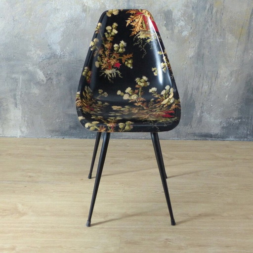 Vintage Fiberglass Side Chair by René-Jean Caillette 1950s