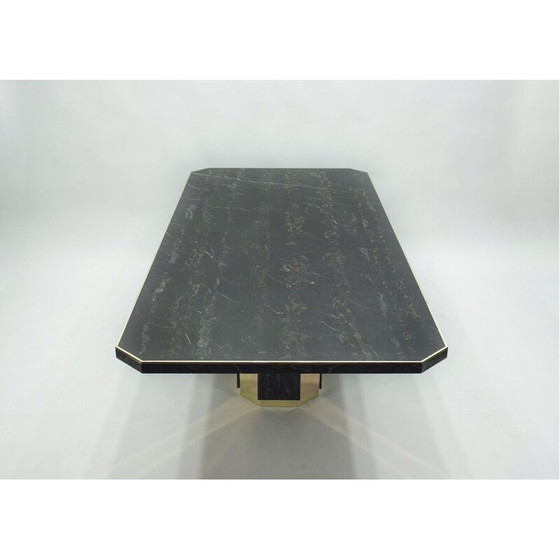 Image 1 of Large brass portor marble table J.C Mahey