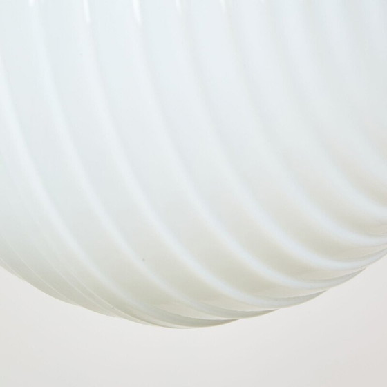 Image 1 of Vintage glass and plastic pendant lamp, Czechoslovakia 1970