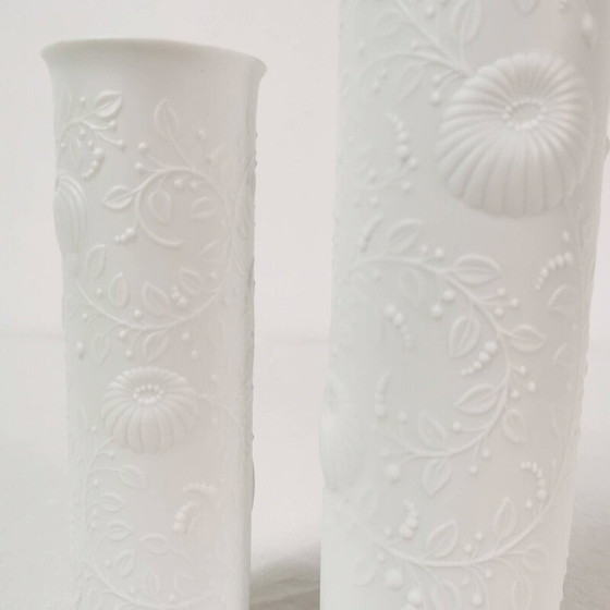 Image 1 of Pair of vintage porcelain vases by Kaiser, Germany 1960s